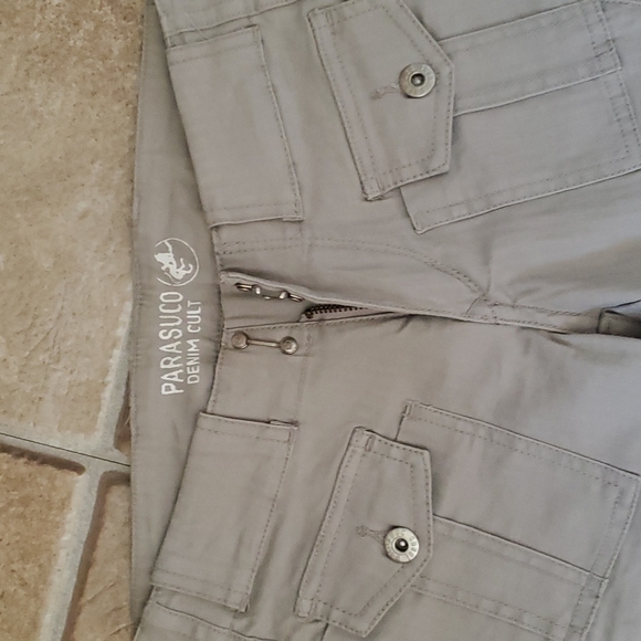 Parasuco demin cult - tan/cream with zippers - new condition - size 25 - Picture 2 of 8